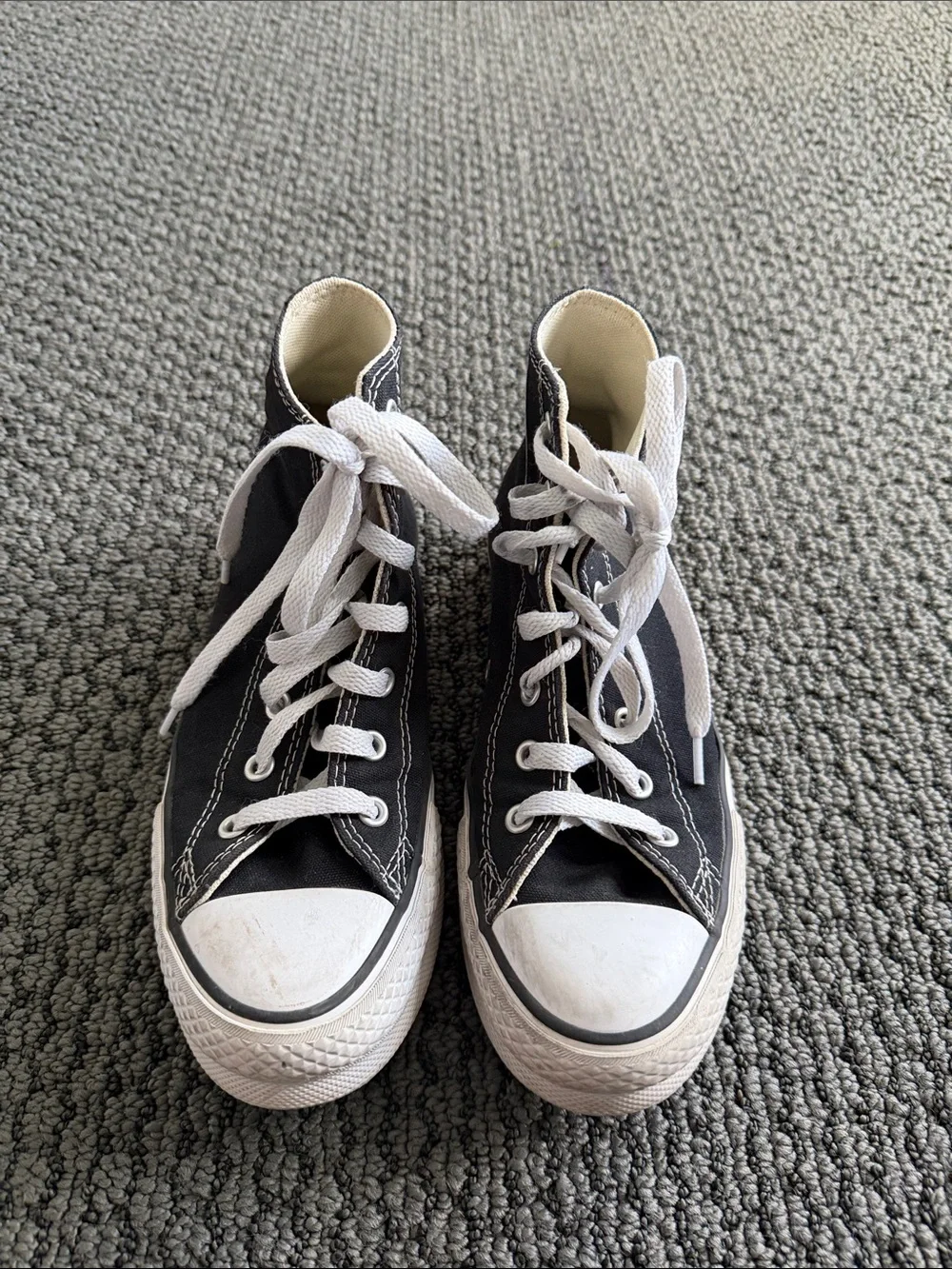Converse Black and White Kids High Top Sneakers
